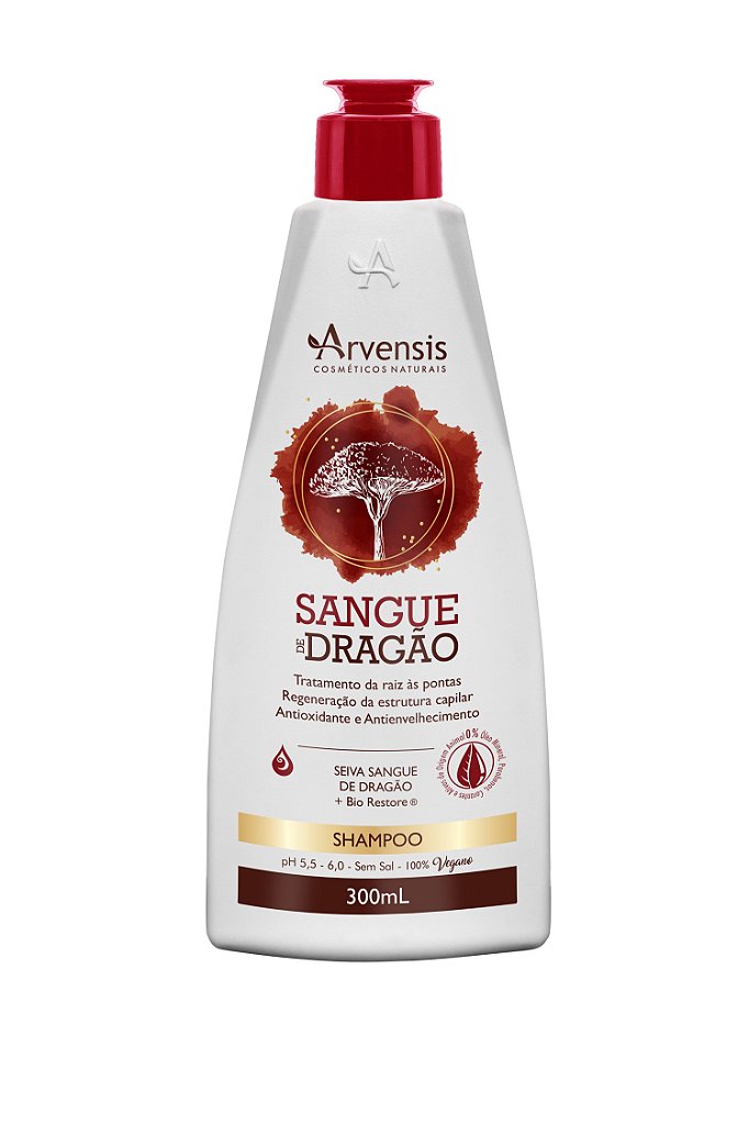 SHAMPOO SANGUE DE DRAGAO ARVENSIS 300ML - REGENERAÇÃO
