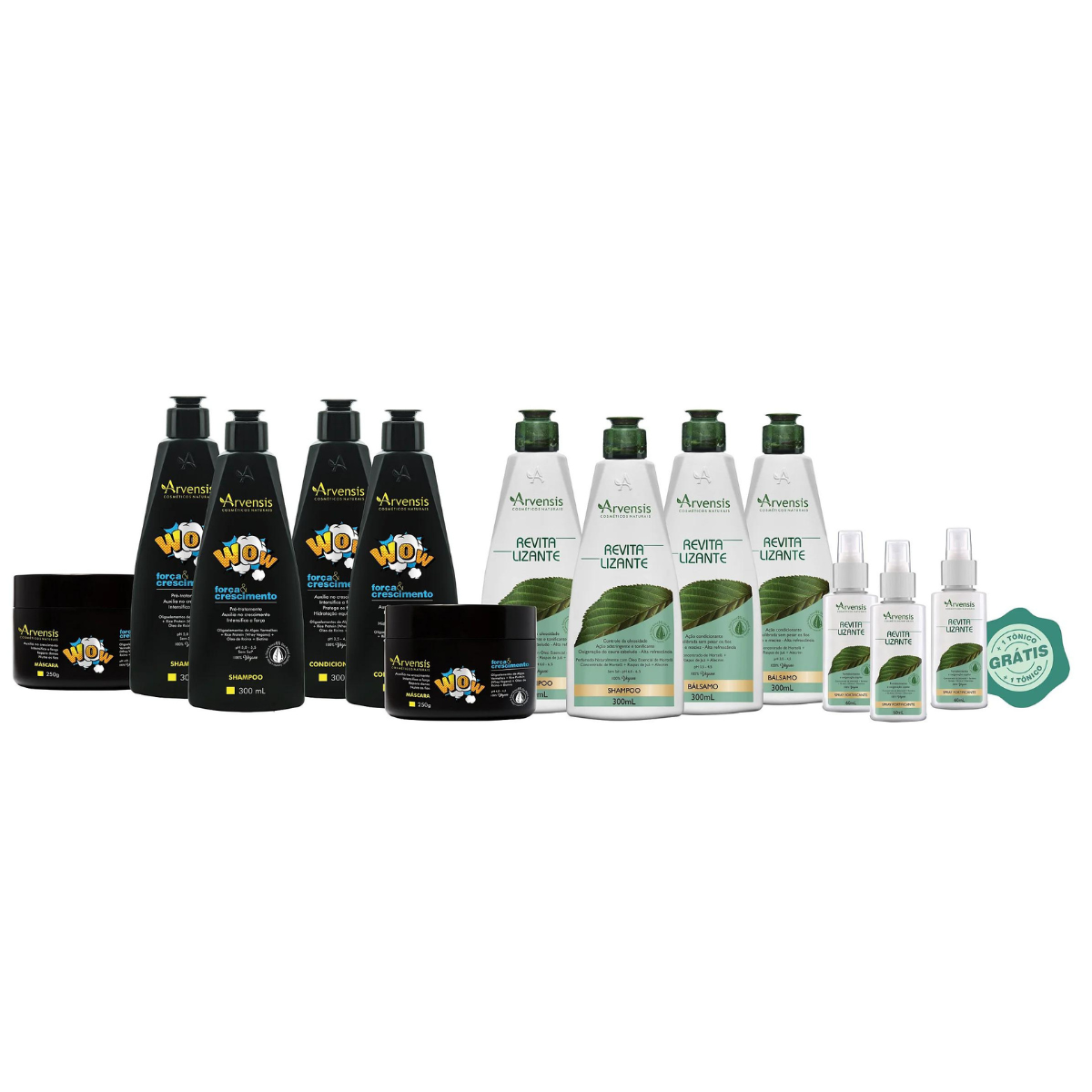 KIT2 REVITALIZANTE + WOW (GRÁTIS SPRAY FORTIFICANTE)