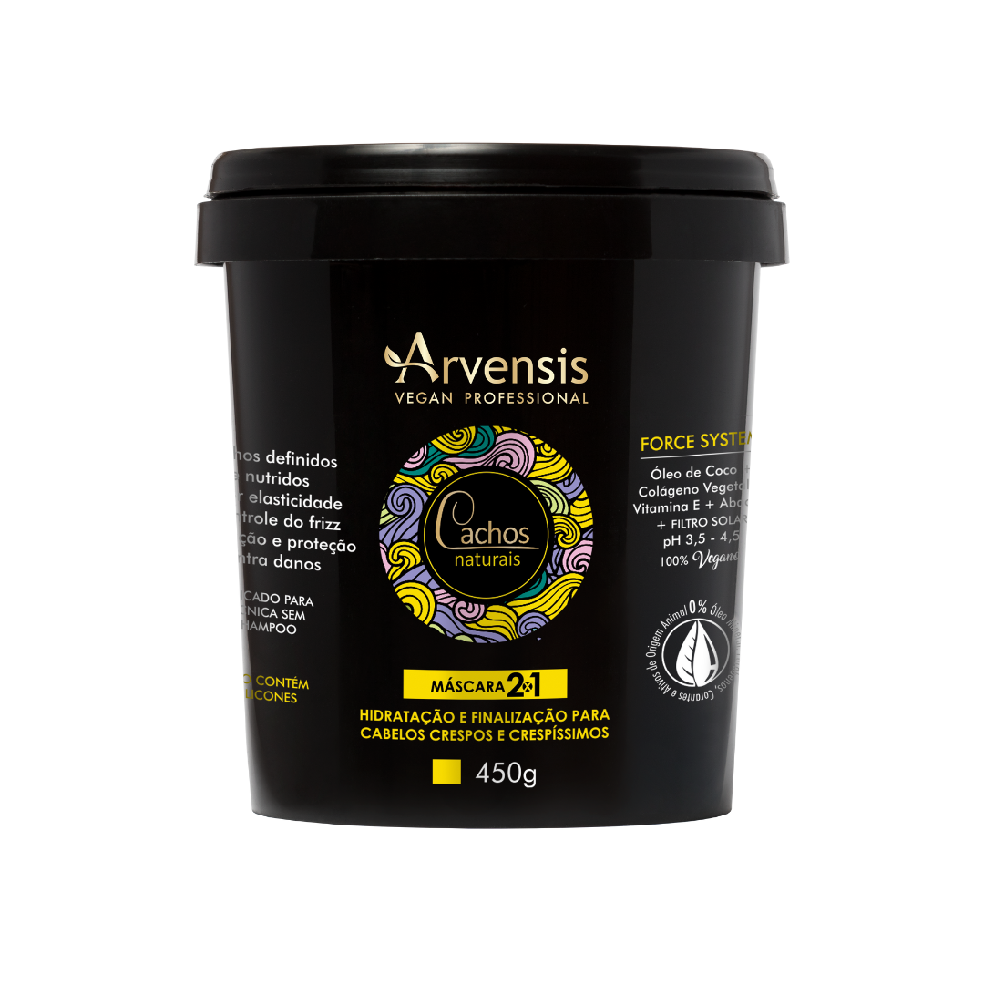 MASCARA CAPILAR CACHOS 2X1 500 G ARVENSIS - NOVIDADE
