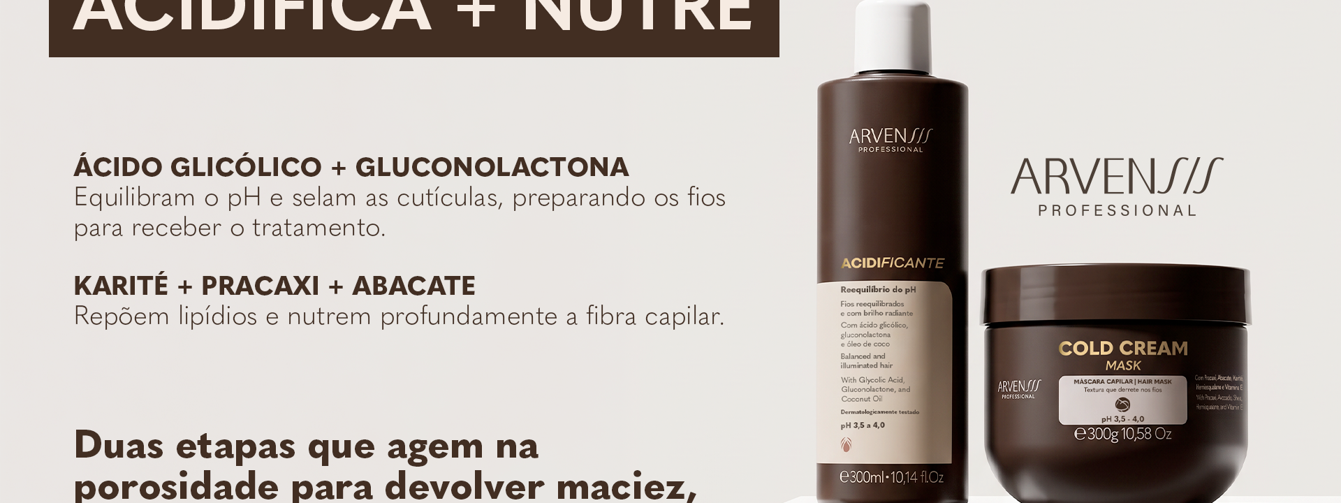 Kit Acidificante + Máscara Cold Cream