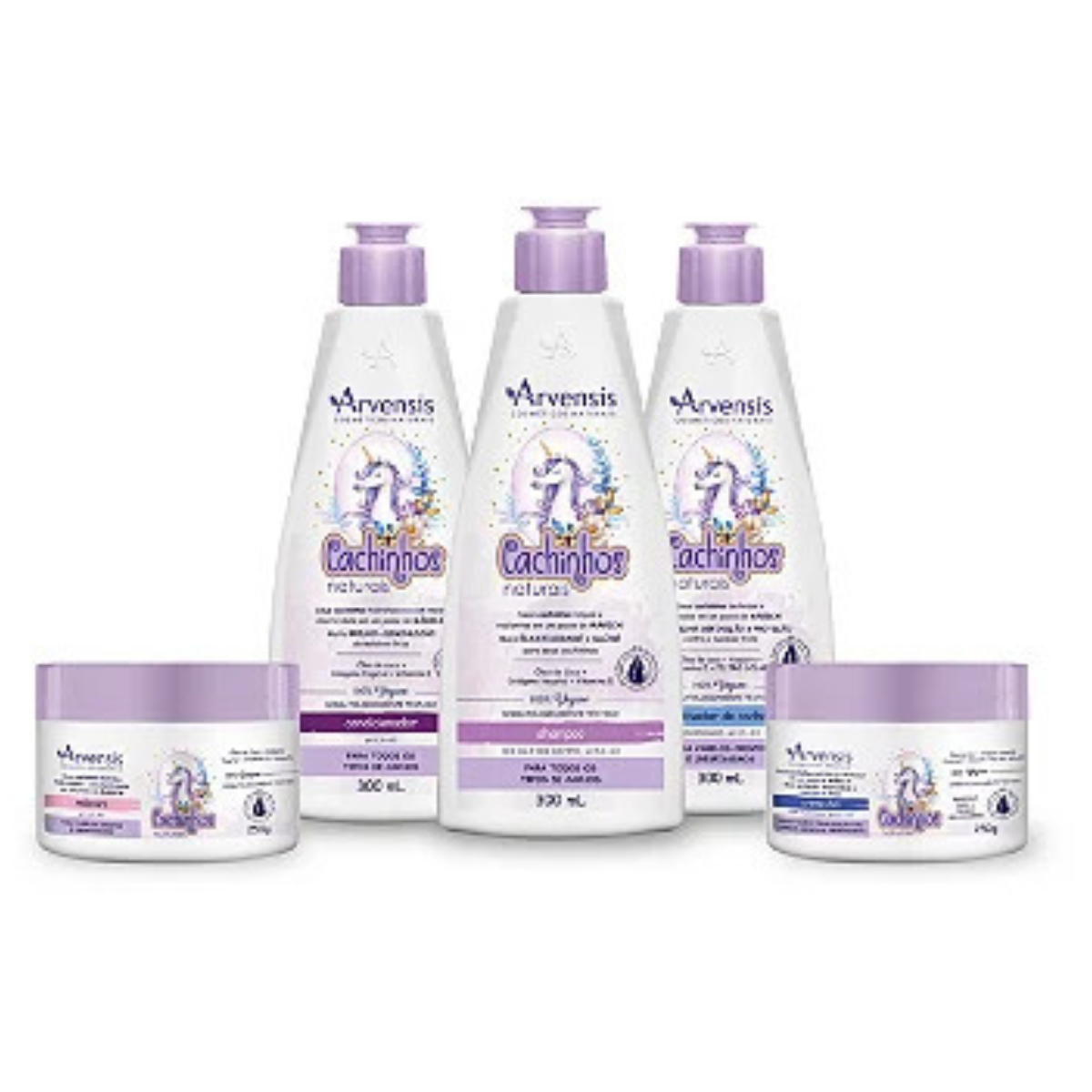 Kit Cachinhos Naturais - Cabelos Crespos e Crespíssimos