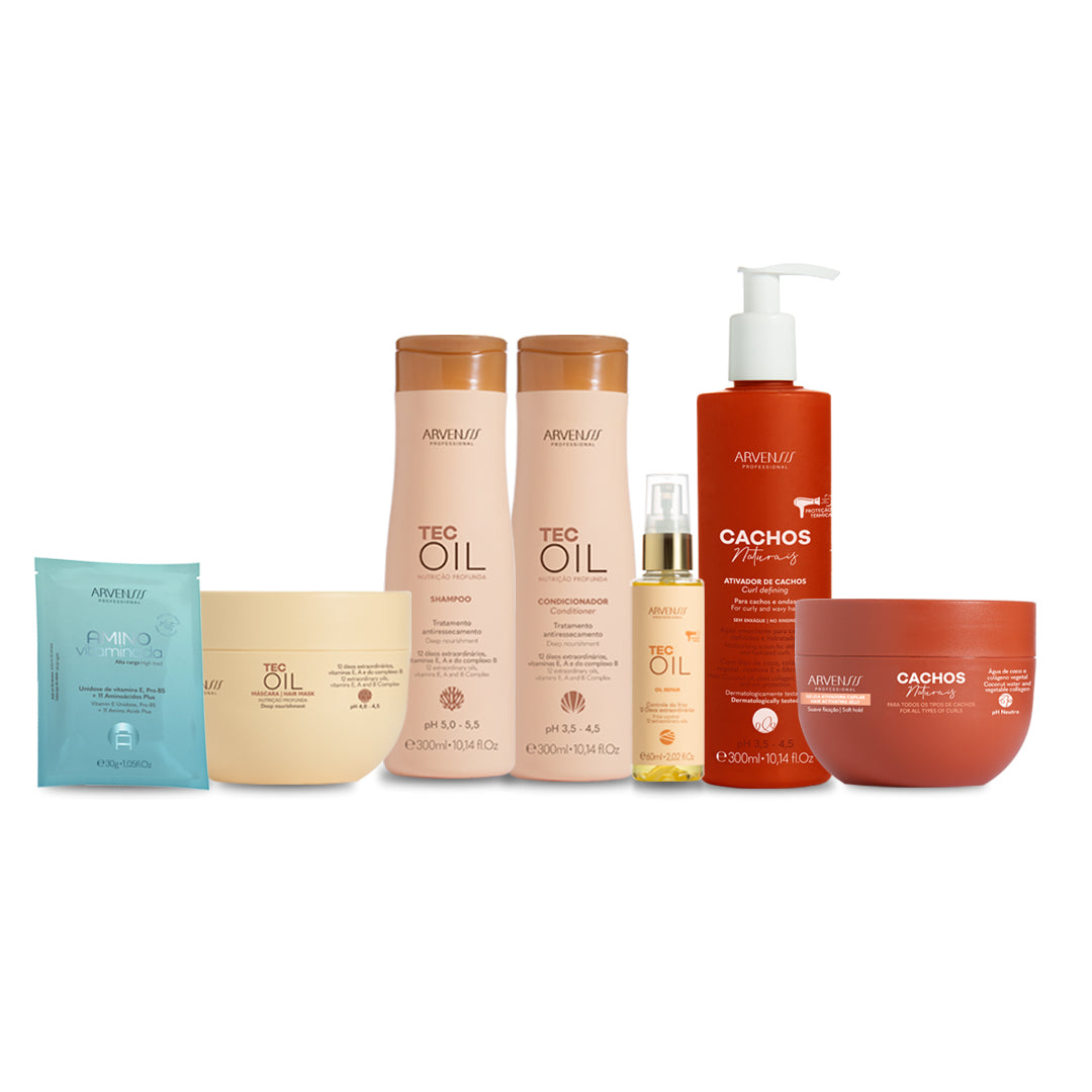 Kit Nutrição - Cabelos Cacheados e Ondulados