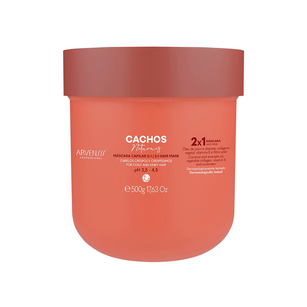 MASCARA CAPILAR CACHOS 2X1 500 G ARVENSIS - NOVIDADE