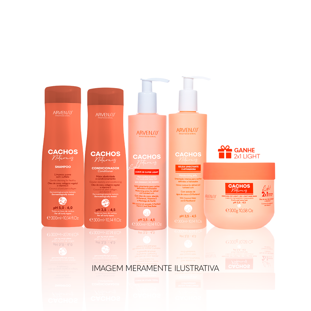 KIT SUPER LEVE – ONDULADOS E CACHEADOS FINOS