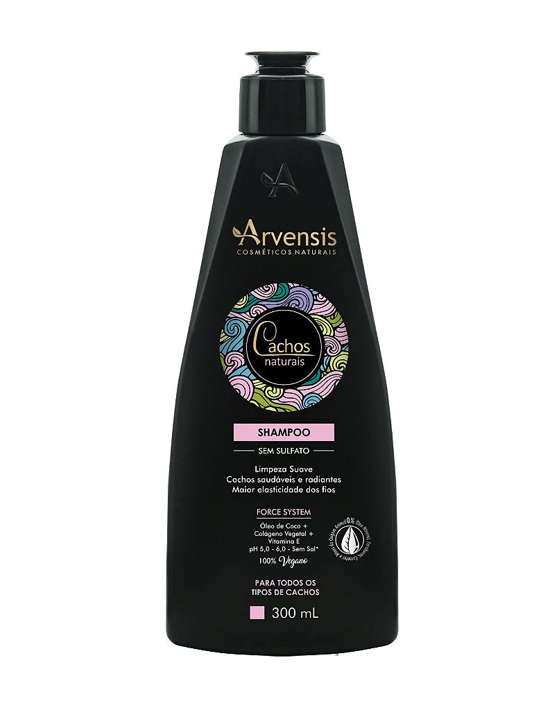 SHAMPOO CACHOS NATURAIS ( S/ SULFATO ) ARVENSIS 300 ML