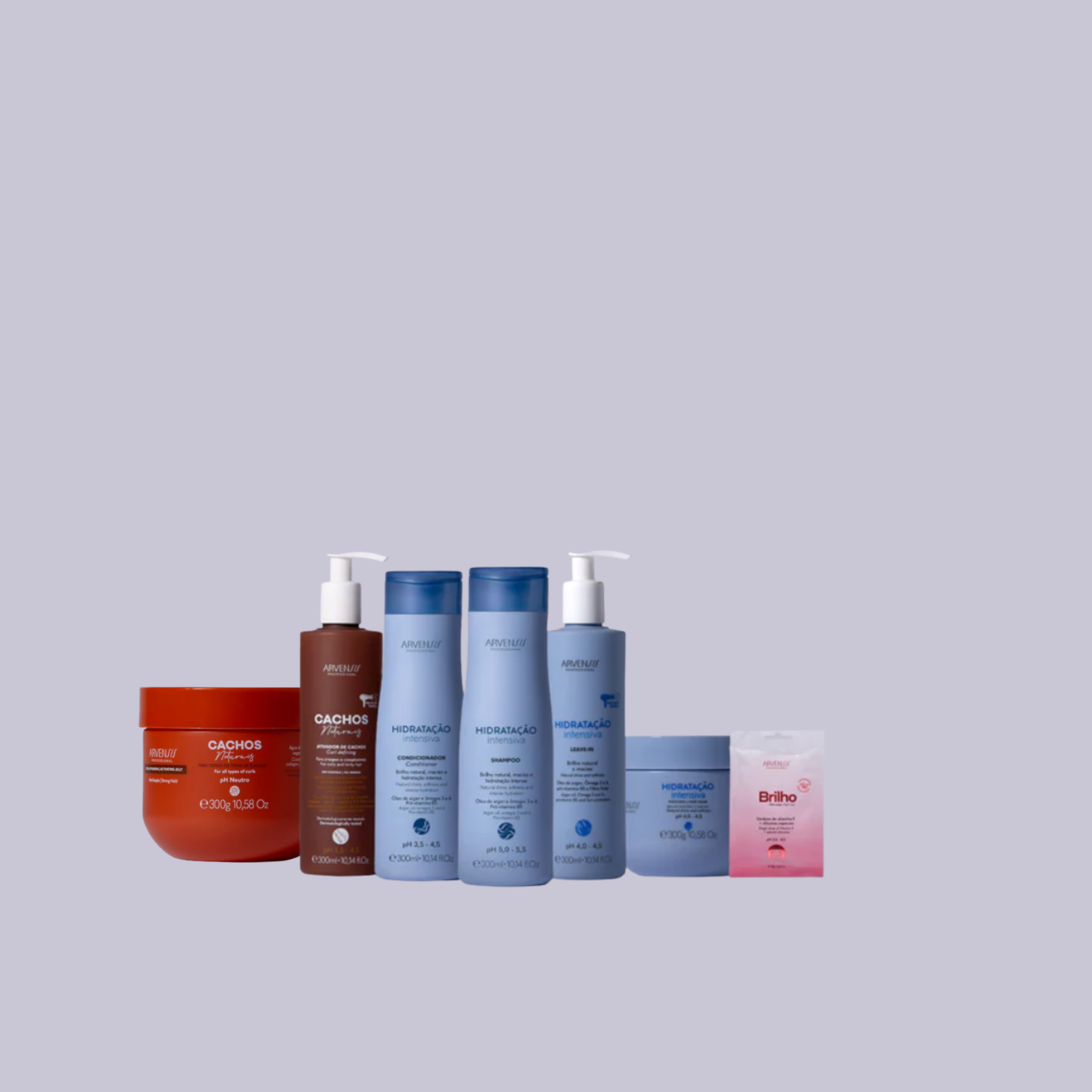 KIT HIDRATAÇÃO INTENSIVA - CABELOS CRESPOS E CRESPÍSSIMOS