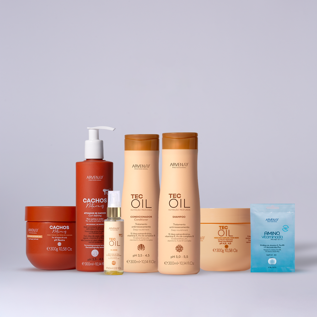 Kit Nutrição - Cabelos Cacheados e Ondulados