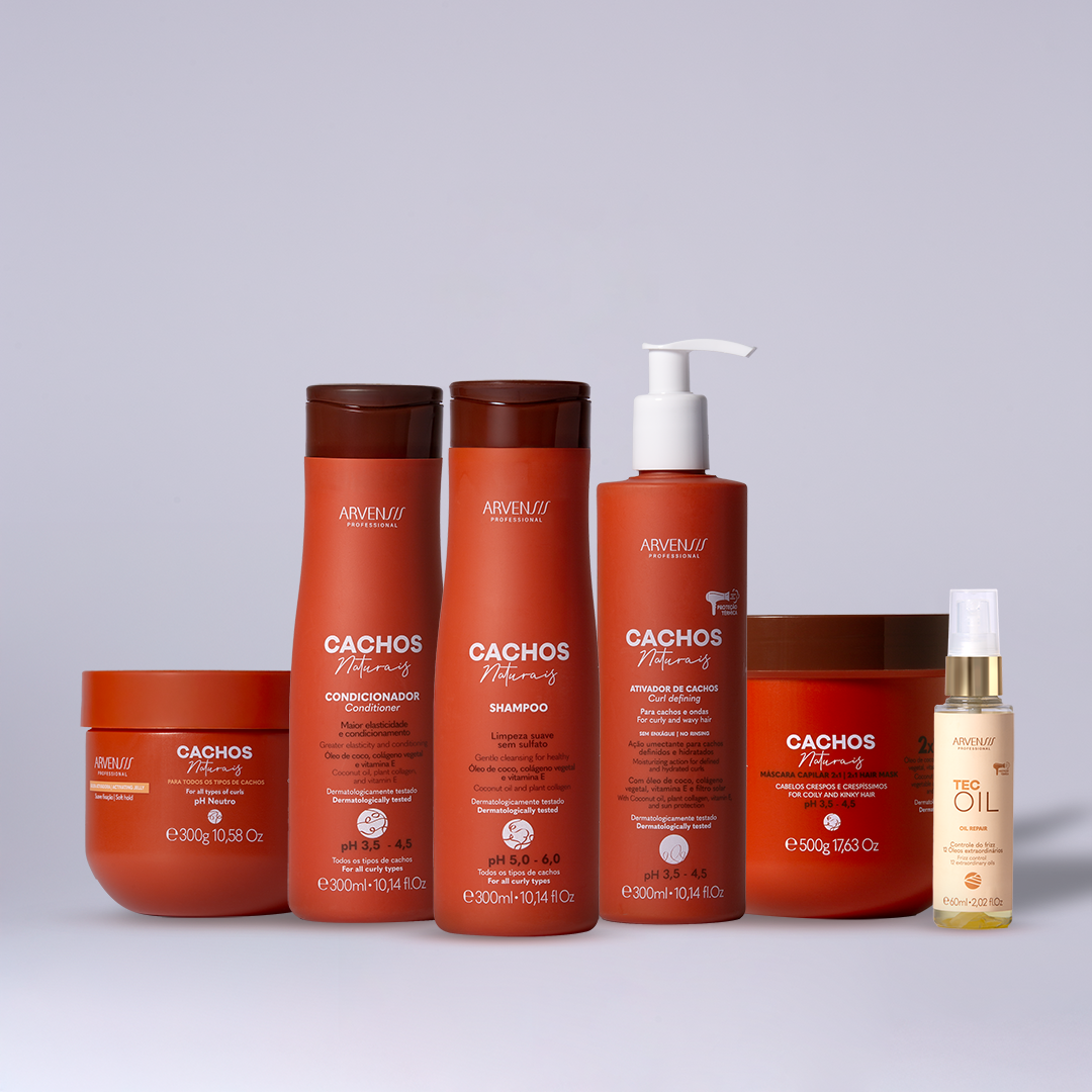 KIT COMPLETO ARVENSIS ONDULADOS E CACHEADOS