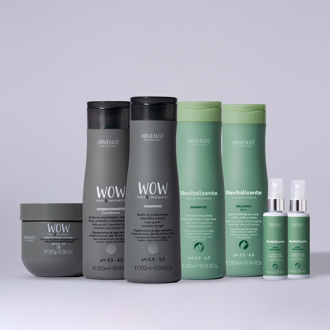 KIT REVITALIZANTE + WOW (GRÁTIS SPRAY FORTIFICANTE)