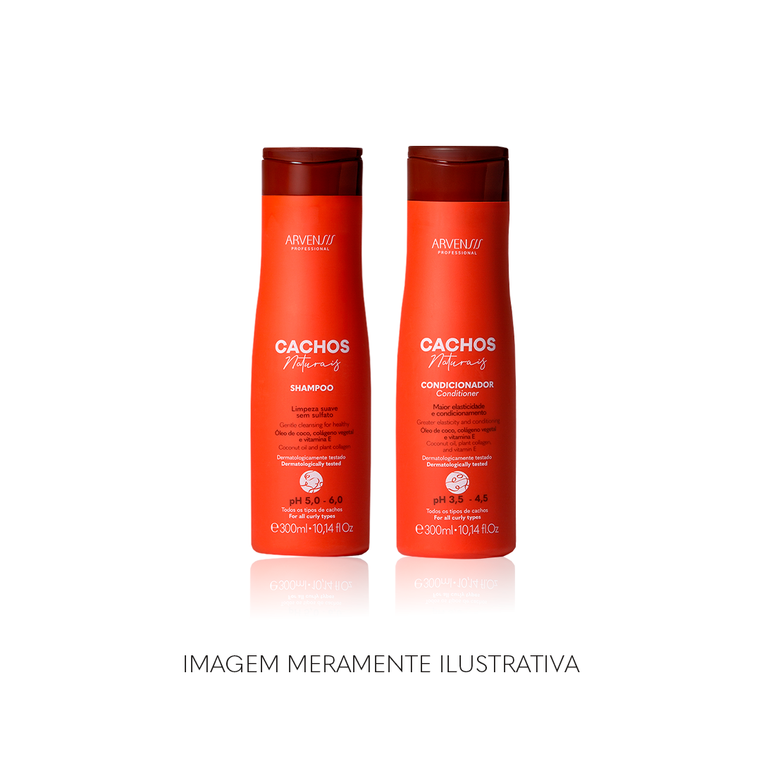 KIT CACHOS SHAMPOO E CONDICIONADOR