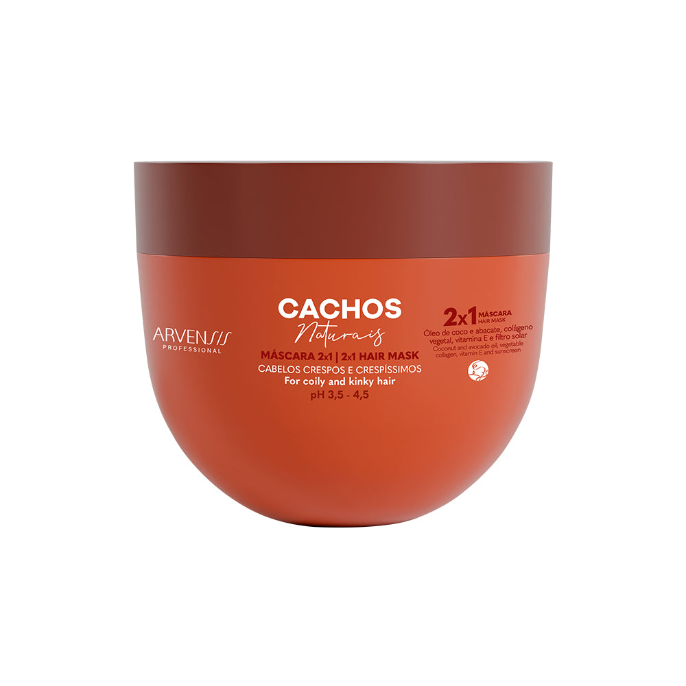 MASCARA CAPILAR CACHOS 2X1 250G ARVENSIS - NOVIDADE