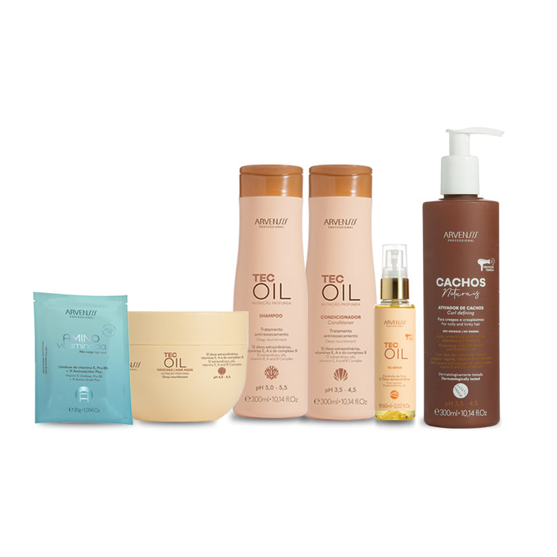 KIT NUTRIÇÃO - CABELOS CRESPOS E CRESPÍSSIMOS