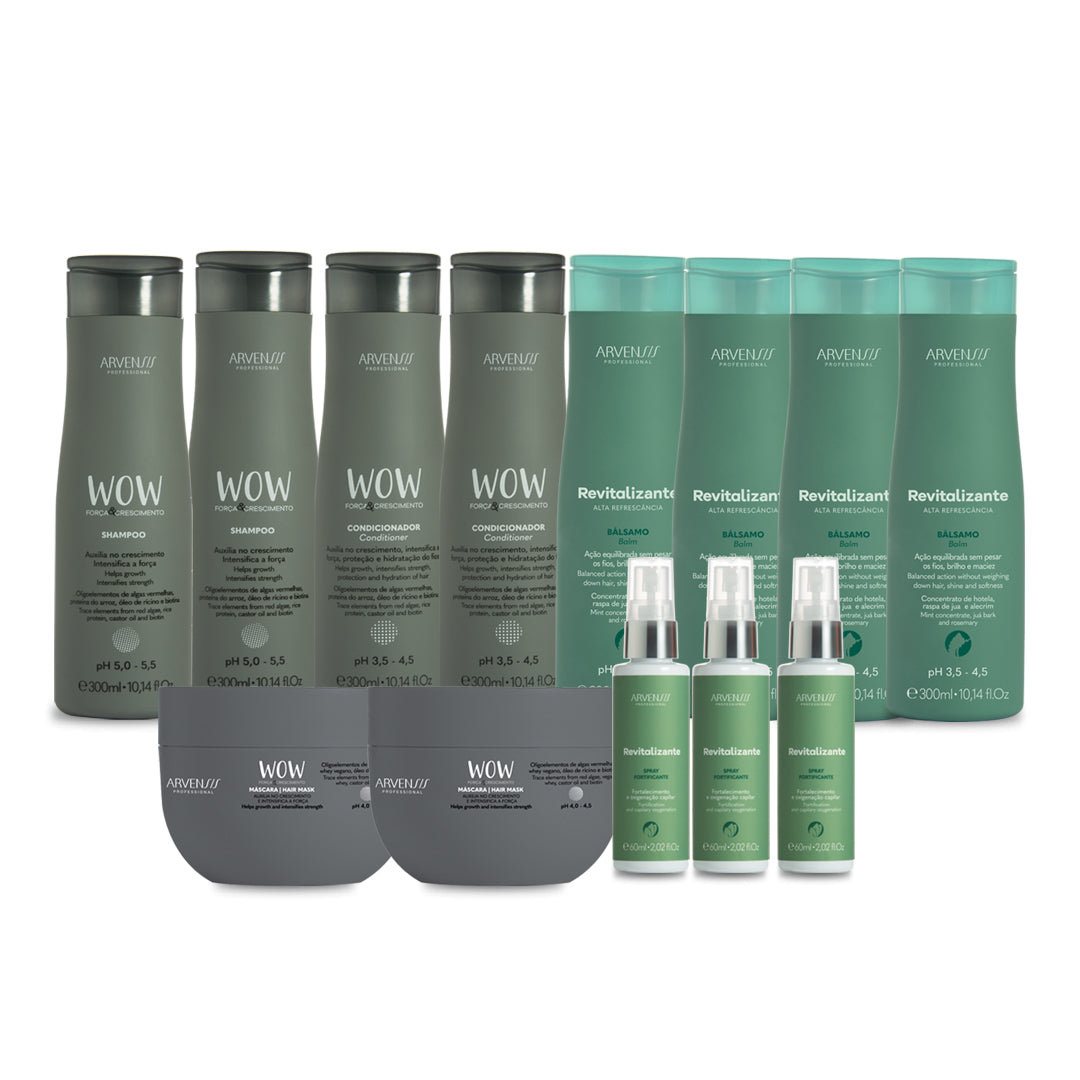 KIT2 REVITALIZANTE + WOW (GRÁTIS SPRAY FORTIFICANTE)